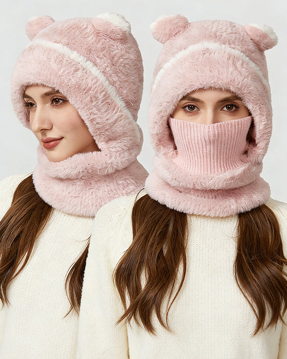 Bonnet Tricoté Intégré Et Chaud Pour L’Automne Et L’Hiver