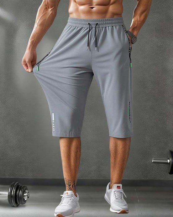Pantalon Taille Élastique Capri Séchage Rapide Sport