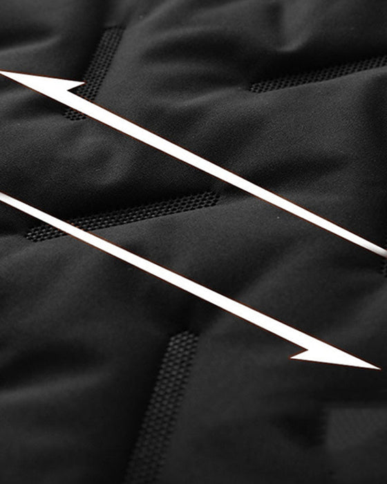 Gilet Unisex Hiver Chaud Décontracté Sans Manches Matelassé Doublure Polaire