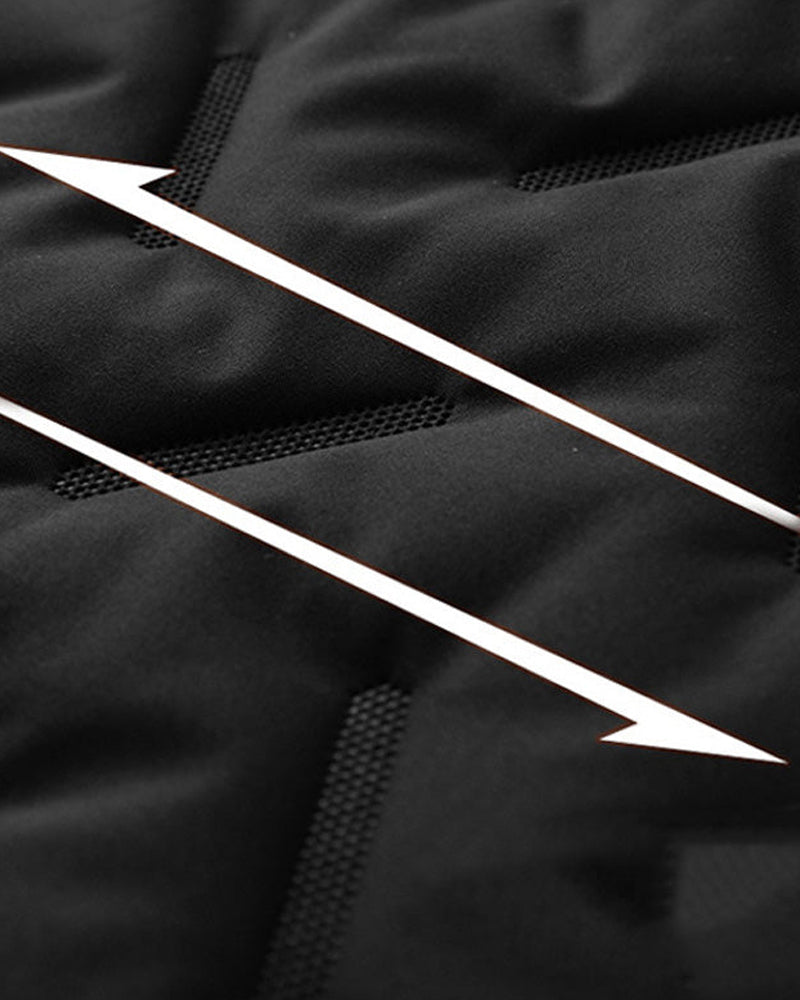 Gilet Unisex Hiver Chaud Décontracté Sans Manches Matelassé Doublure Polaire