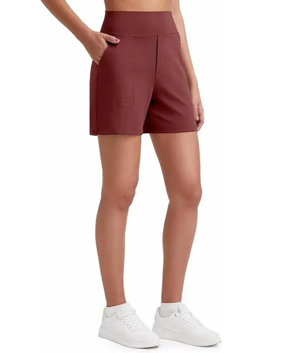 Short Taille Haute Athlétique Course