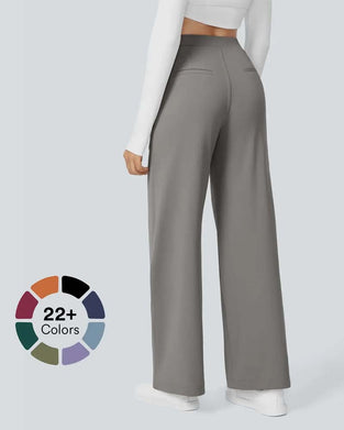 Pantalon Droit En Couleur Unie Avec Tombant Pour Costume