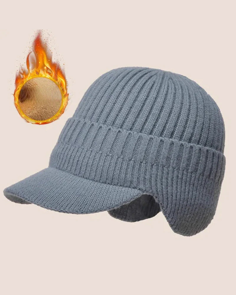 Chapeau Extérieur Équitation Élastique Chaud Protection Oreilles Tricoté