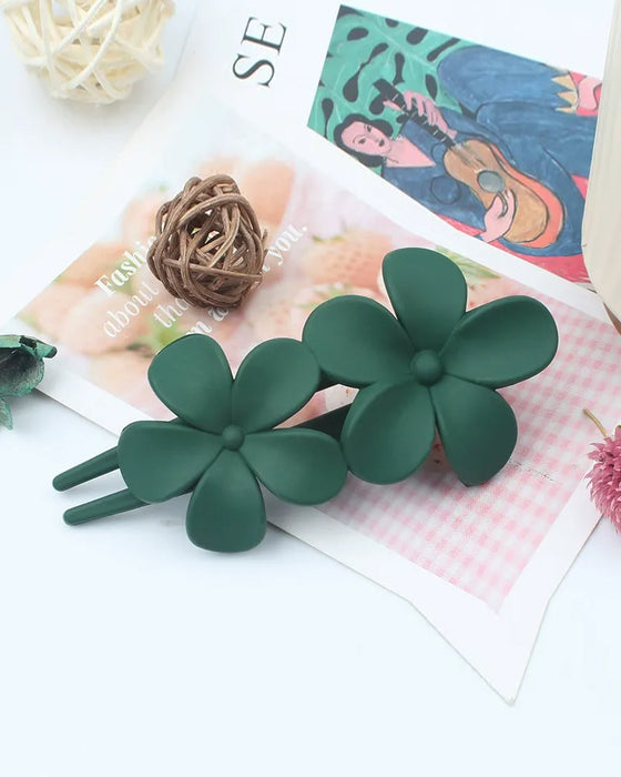 Barrettes Filles Dos Florale