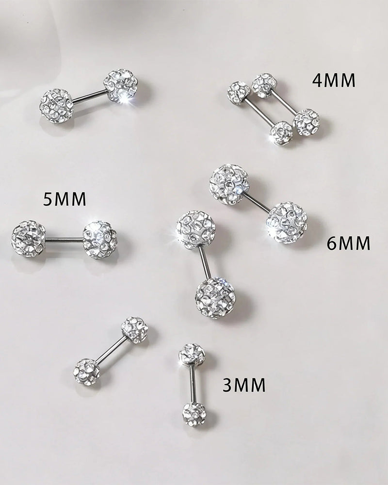 Boucles D'oreilles En Diamant Scintillantes