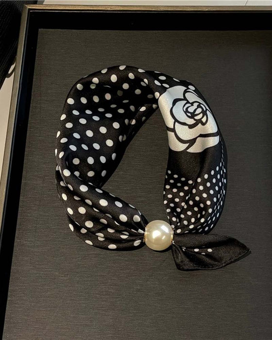 Glamour Sans Effort: Écharpe Collier De Perles 🧣