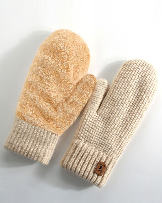 Gants D'Hiver Doublés En Polaire