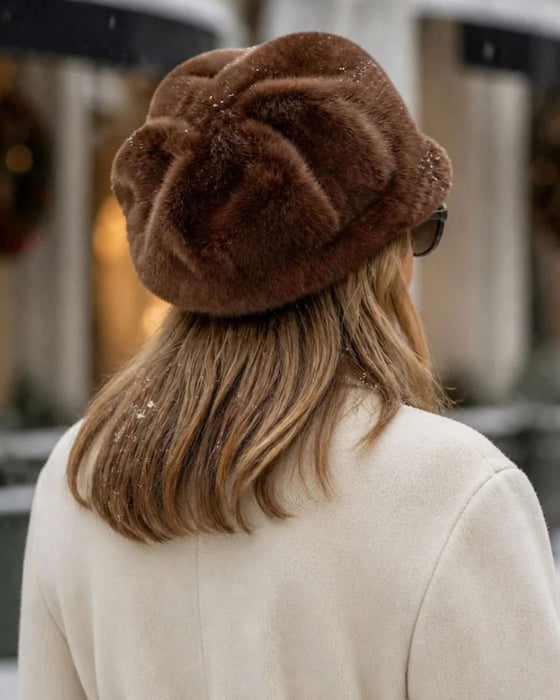 Bonnet Nuage En Fausse Fourrure