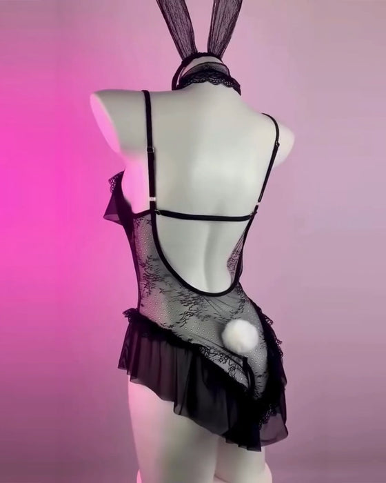 Ensemble De Lingerie Sensuelle À Accès Facile