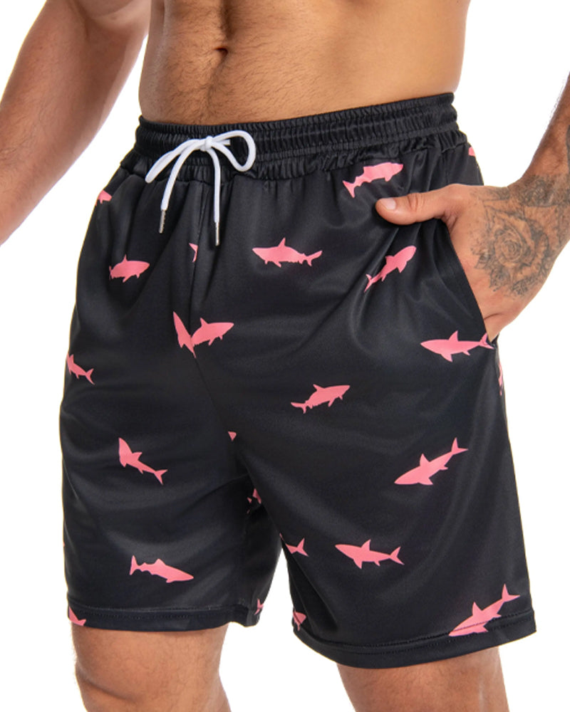 Shorts Homme Taille Mi-Haute À Cordon