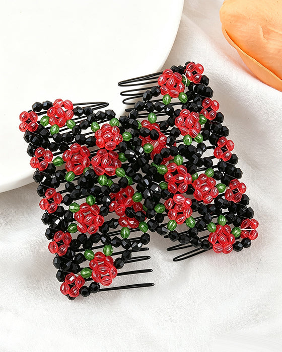 Peigne Accessoire Capillaire À Perles Élastique
