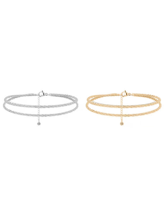 🏖️ Bracelets De Cheville Femme Kc Or & Argent Sterling