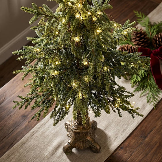 Sapin de Noël de table éclairé