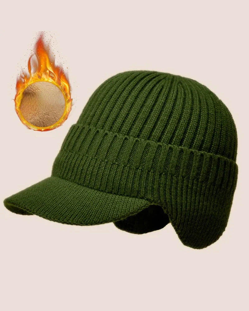 Chapeau Extérieur Équitation Élastique Chaud Protection Oreilles Tricoté