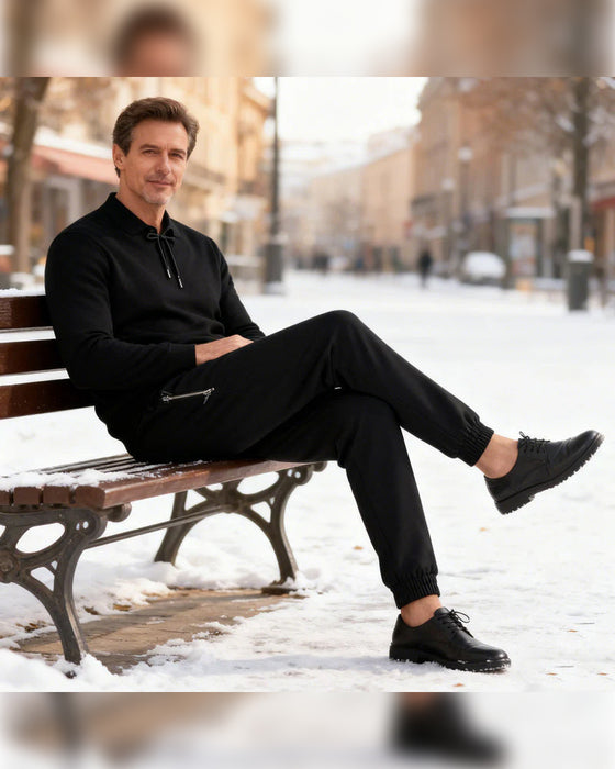 Pantalon Homme Doublure Chaude Imperméable Cordon