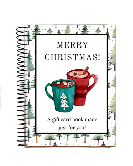 Livre De Cartes Cadeaux De Noël – DIY Reliure Spirale, 5x7 Pouces, Coloré, Porte-Cartes Personnalisé Pour La Famille, Les Amis & Les Étudiants