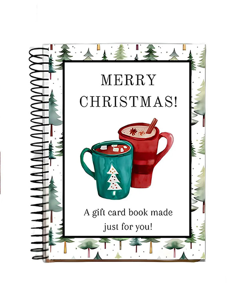 Livre De Cartes Cadeaux De Noël – DIY Reliure Spirale, 5x7 Pouces, Coloré, Porte-Cartes Personnalisé Pour La Famille, Les Amis & Les Étudiants