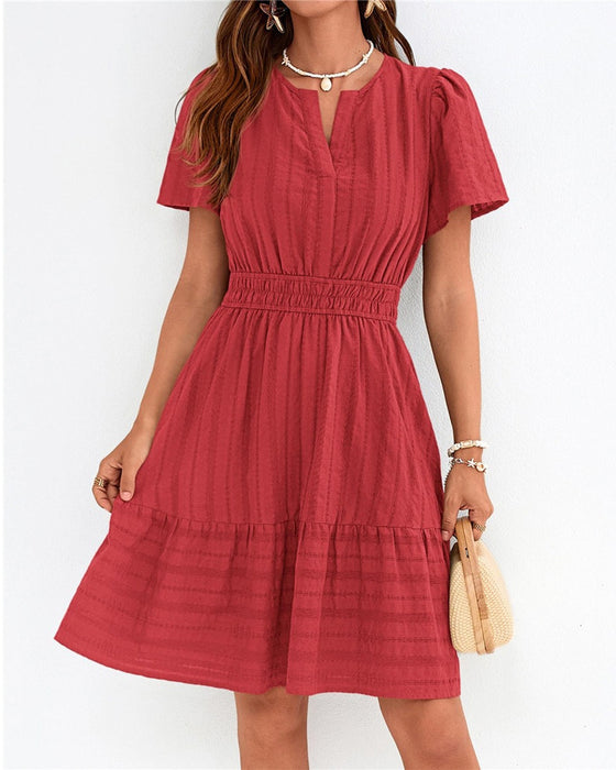 Robe Col V Coupe A