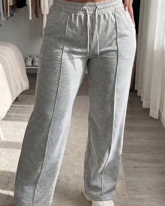 Sweatpants Cordon Jambe Droite