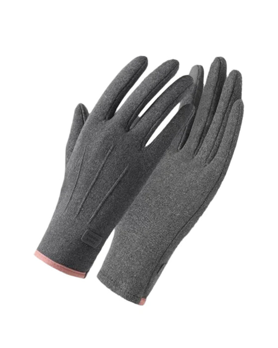 Gants Chauds Et Coupe-Vent Avec Fonction Écran Tactile Et Prise Antidérapante