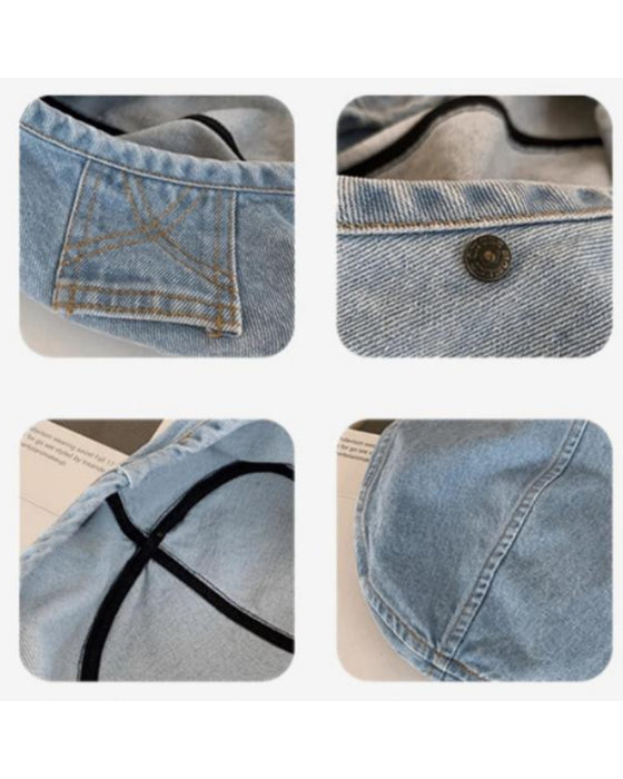 Béret Femme Vintage Denim