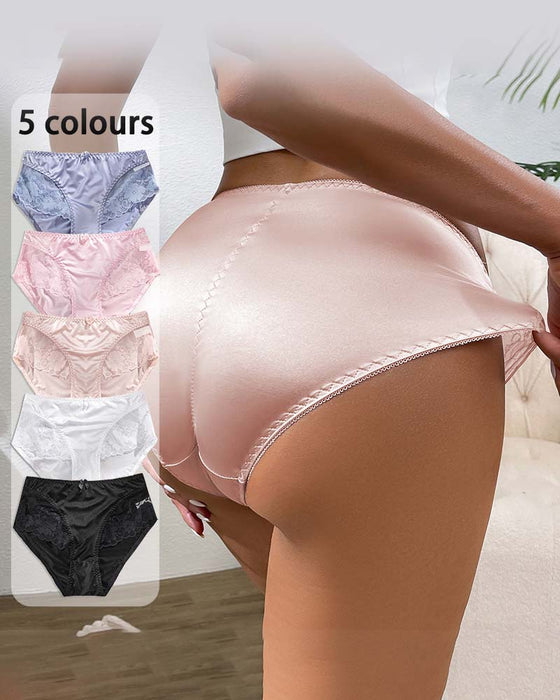 Culotte Femme Élégant Satin Dentelle