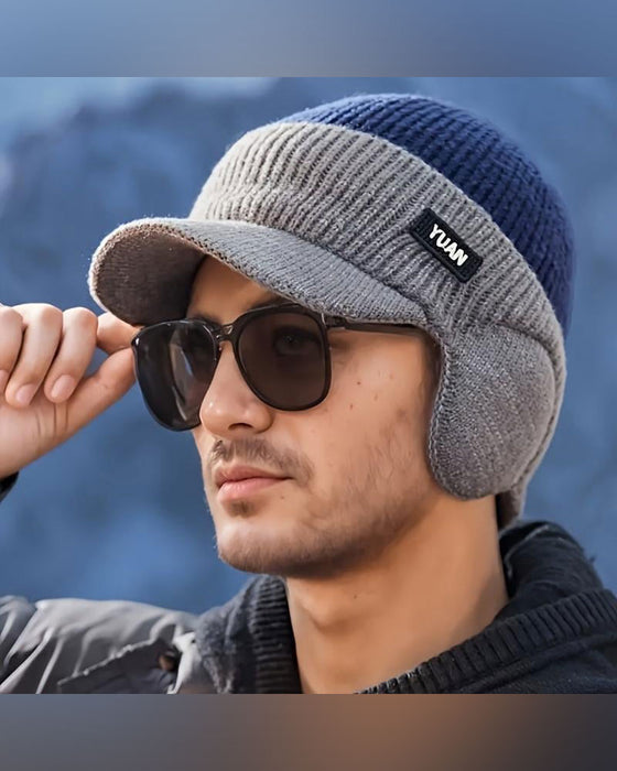 Bonnet Thermique Coupe-Vent D'hiver Avec Visière
