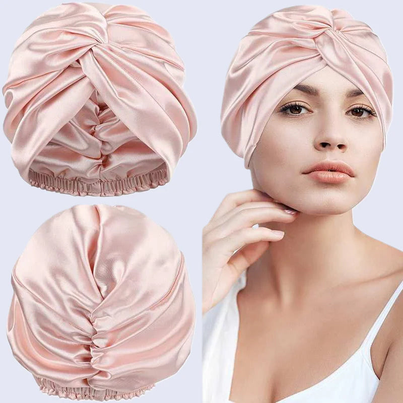 Bonnet Pour Cheveux Doux Et Extensible Style Torsadé