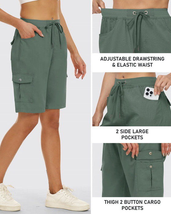 Shorts Femmes Short Cargo Séchage Rapide Avec Poches