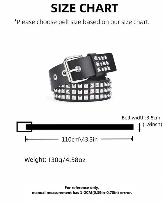 Ceinture Punk Rivet Tendance