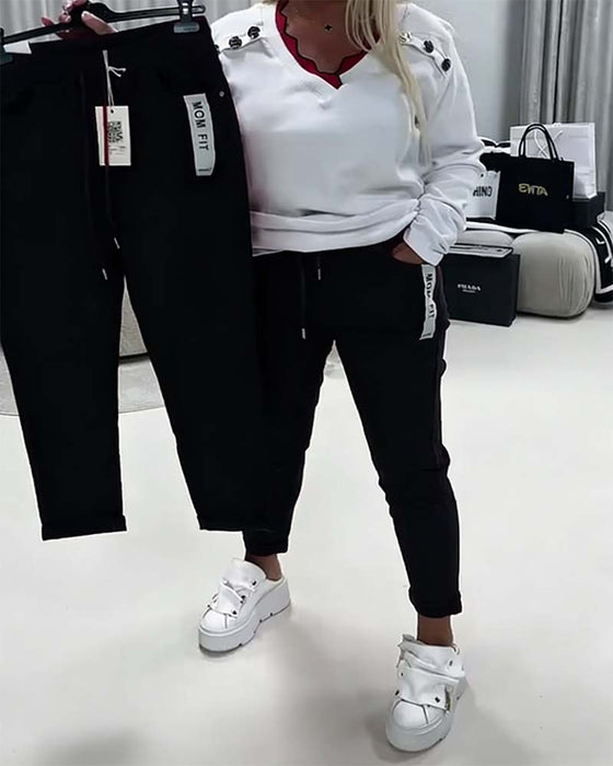 Pantalon Mode Élastique Cordon