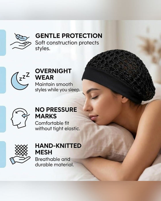 Bonnet Élastique À Large Bord Pour Sommeil
