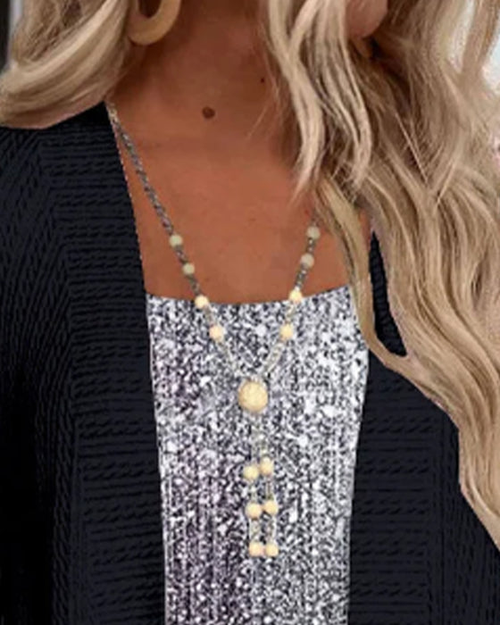 Haut De Mode Effet Deux Pièces