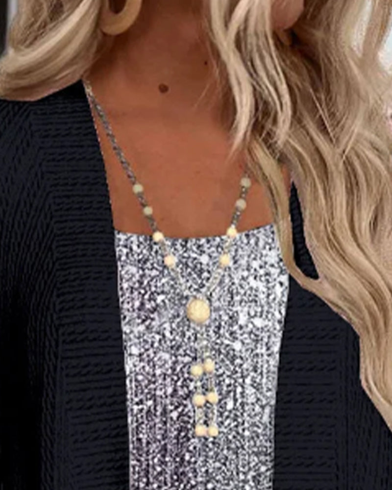 Haut De Mode Effet Deux Pièces