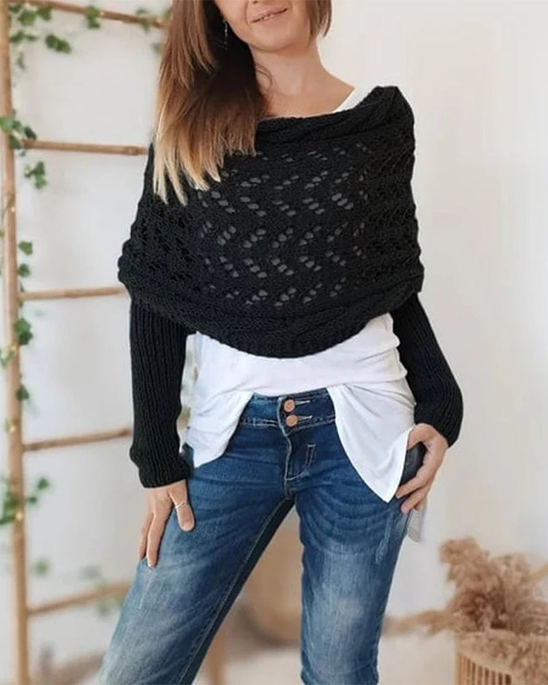 Écharpe Châle Femme À La Mode Tricoté