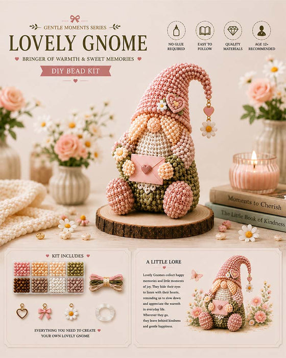 🔥 💕Collection Coffret Diy Gnome Douillet – Collectionnez Les 7 Gnomes