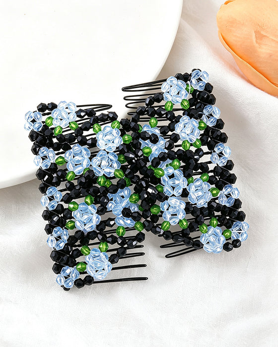 Peigne Accessoire Capillaire À Perles Élastique
