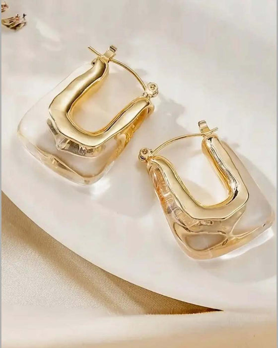 Boucles D'oreilles Vintage En Forme De U