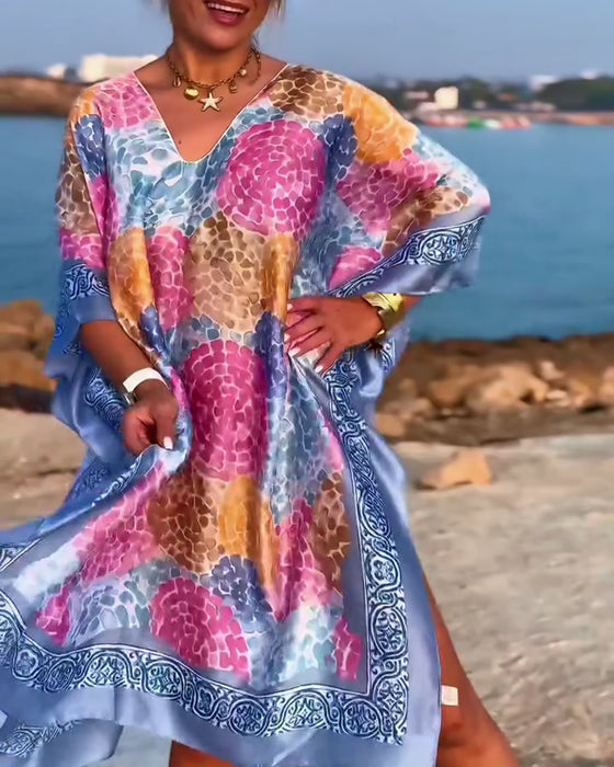 Paréo Imprimé Resort Maillot de Bain