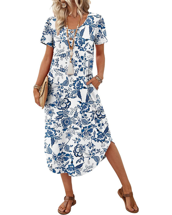 Robe Ourlet A Imprimé
