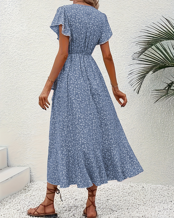 Robe Petite Fleur Nouer Devant Vacances