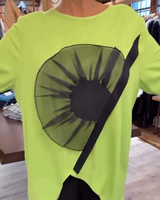 T-Shirt Imprimé Fleuri Manches Courtes Décontracté