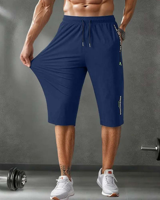Pantalon Taille Élastique Capri Séchage Rapide Sport