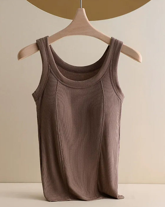 Top Cami Uni Avec Soutien‑Gorge Intégré