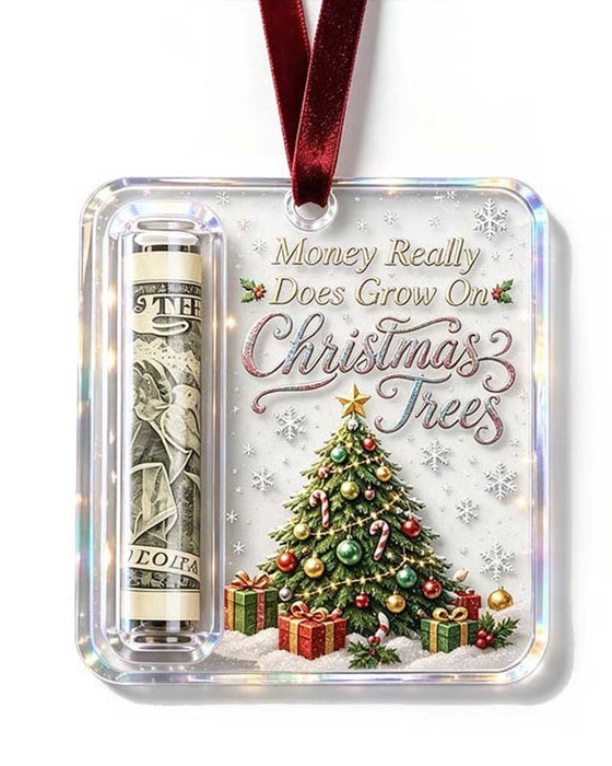 Noël Argent Cadeau Ornement