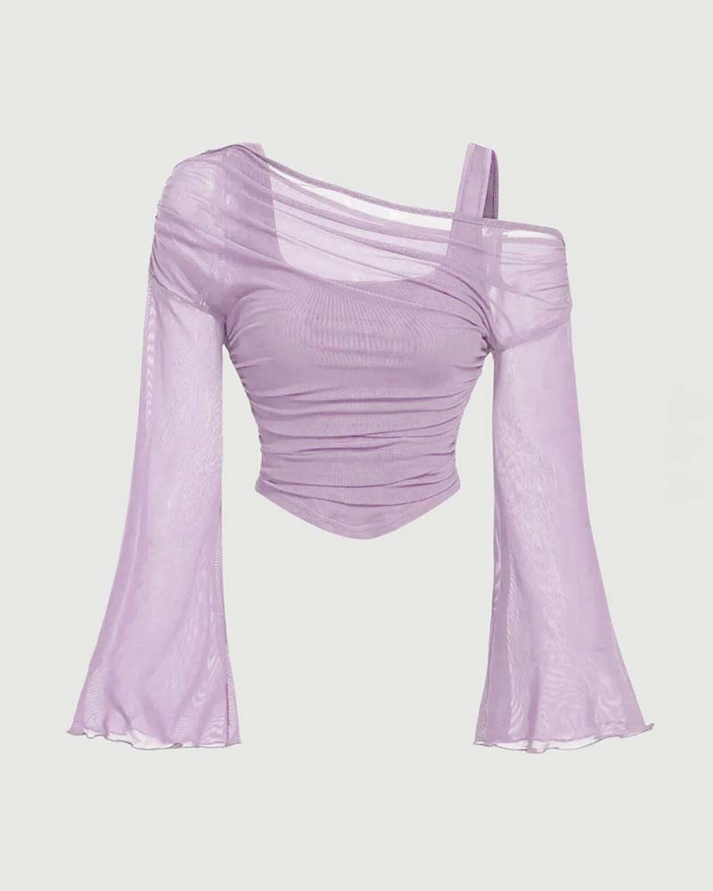 Chemisier Maille Volanté Manche Longue Cami