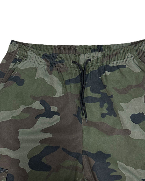 Homme Camouflage Cargo Shorts Multi-Poche Taille Réglable Tissu Respirant