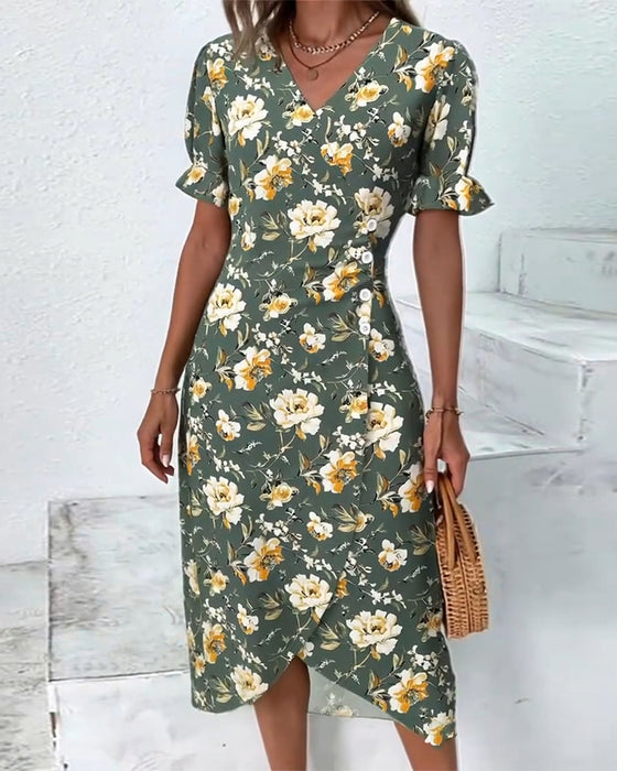 Robe En V Élégante Navetteur