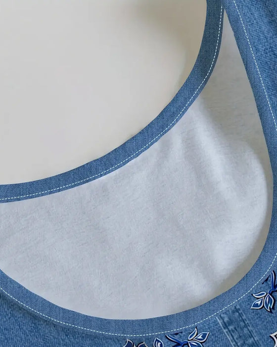 Robe Sans Manches Imitation Denim