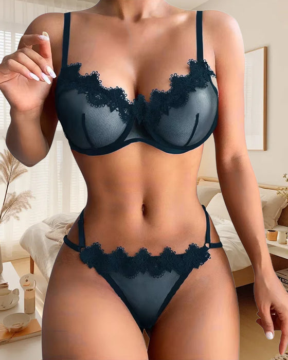 Pyjama Fin Maille Dentelle